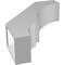 Ekena Millwork 6-in. W x 20-in. D x 26-in. H Balboa Architectural Grade PVC Knee Brace BRCP06X20X26BOA - alternate 5